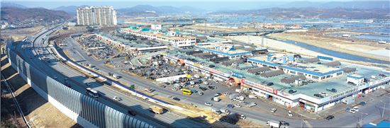 구리농수산물도매시장 전경