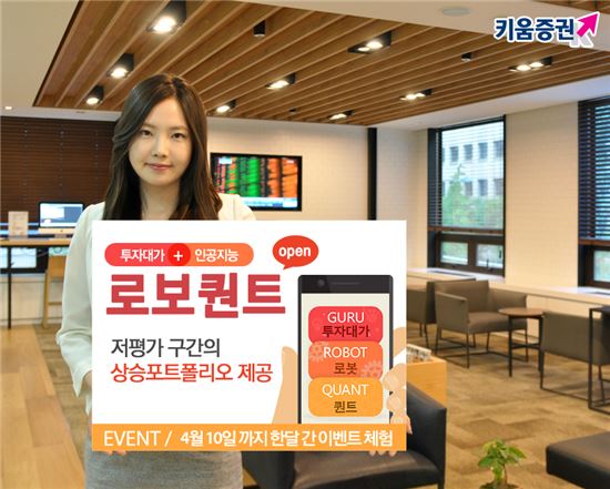 키움증권, 투자대가와 인공지능의 만남 '로보퀀트' 개설