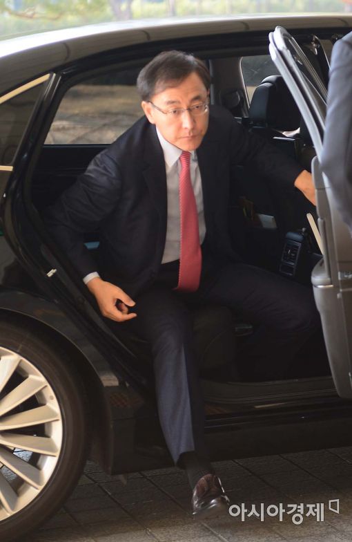 [포토]차에서 내리는 김수남 검찰총장 