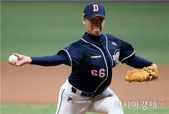 [포토]역투하는 두산 투수 박치국