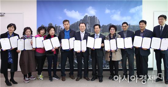 광주 동구, 10개 단체와 ‘푸른길 돌봄이’ 운영협약 체결