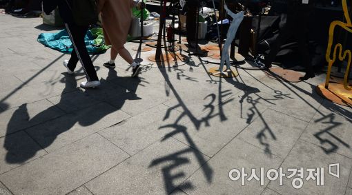 [포토]광화문 캠핑촌, '역사 속으로'