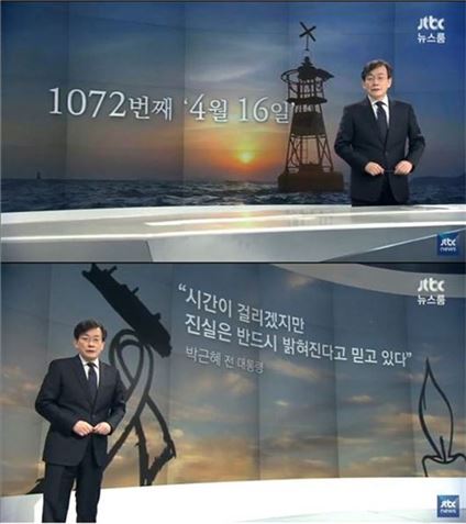 ‘뉴스룸’ 손석희, 박근혜·세월호 인양에 “진실이 수면 위로…”