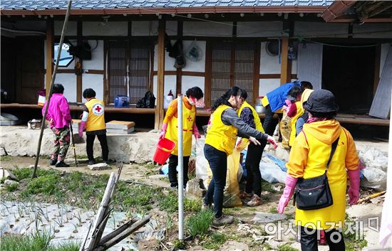 함평군 나산면 지역사회단체와 봉사활동 펼쳐