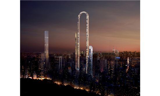세계에서 가장 '긴' 빌딩 콘셉트 '빅 벤드' (출처: Oiio 스튜디오)