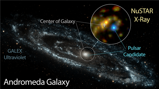 ▲안드로메다 은하에서 펄서가 확인돼 관심을 모으고 있다.[사진제공=NASA]