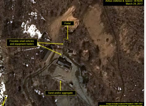 38노스가 25일(현지시간) 공개한 북한 풍계리 인근 위성사진. (사진=38노스 홈페이지 캡처)