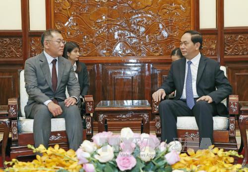 정의선 부회장, 베트남 국가 주석 면담…첫 베트남 출장