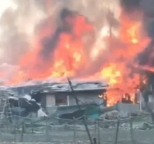 구룡마을 대형 화재…응급실 이송 주민도 있어(영상)