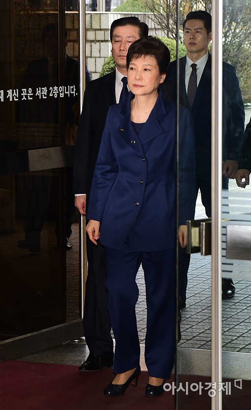 [포토]박근혜 영장실질심사 법원 도착