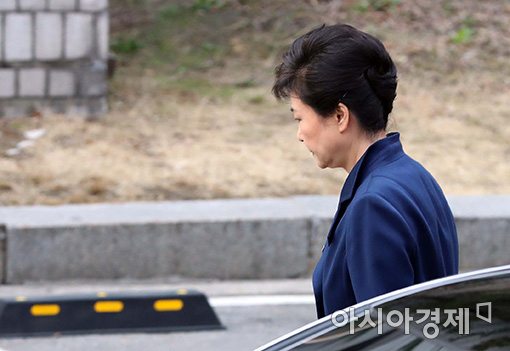 [포토]박 전 대통령, 영장실질심사 출석