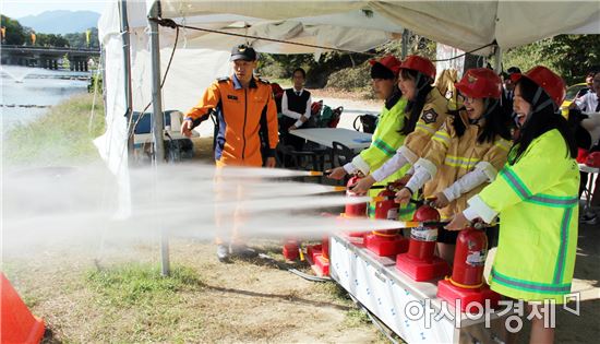 전남도소방본부,농어촌 학생 대상 찾아가는 119체험교실