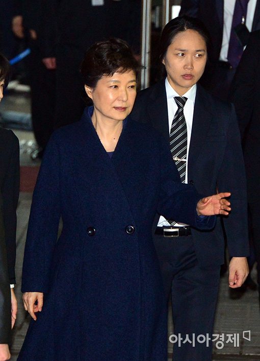 [포토]박근혜 전 대통령 영장 심사 종료
