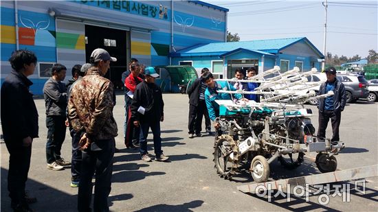 함평군, 양파 기계재배 기술교육 실시
