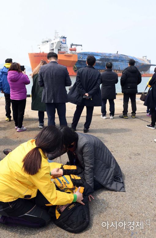 [포토]쓰러진 세월호 유가족 