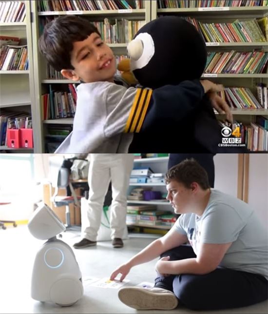 로봇 '파비'(위)와 '버디'(아래) / 사진=유튜브 영상 캡처 