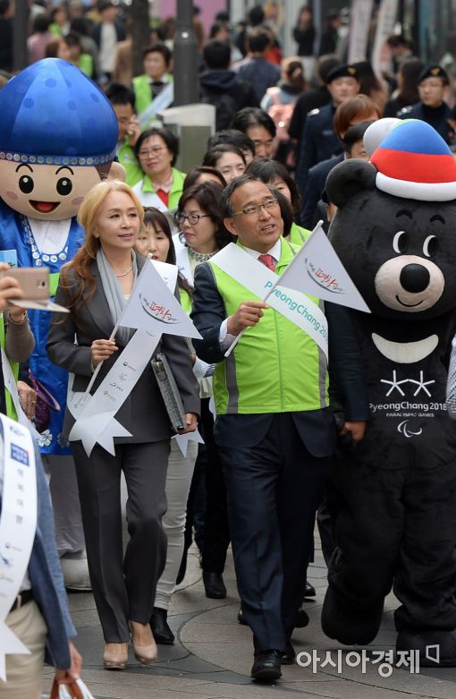 [포토]뮤지컬배우 박해미 평창 올림픽 홍보