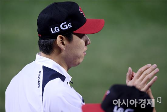 [포토]차우찬, '성공적인 LG에서의 첫 등판'