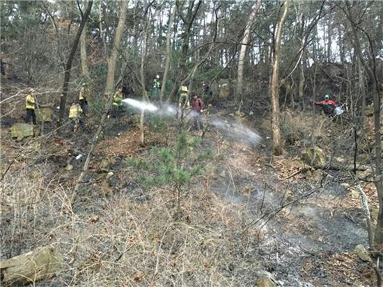 서울 관악산 산불 발생…1ha 태우고 초기 진화