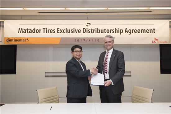 SK네트웍스, 아시아 최초 '마타도르 타이어' 독점 공급 