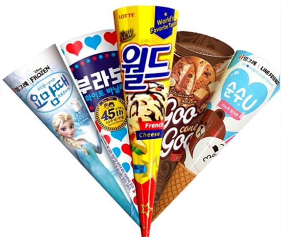 온라인 쇼핑몰 옥션에서 파는 아이스크림 제품들(옥션 제공)