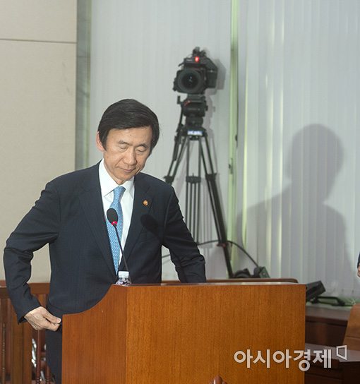 [포토]국회 외통위 출석한 윤병세 장관