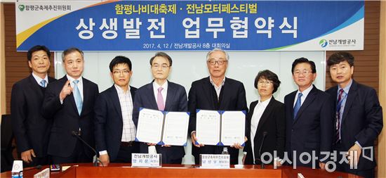 제19회 함평나비대축제⇔ 2017 전남모터페스티벌, 공동홍보 마케팅 협약식 개최