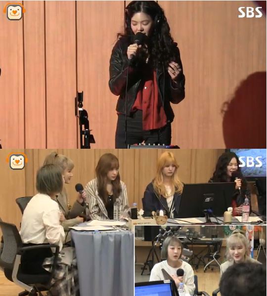 가수 장재인이 '컬투쇼'에 출연해 그룹 EXID 첫인상을 전했다/ 사진=SBS 제공