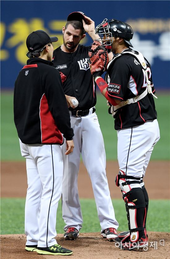 [포토]로치, '1회부터 흔들리나'