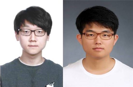 ▲정준혁 카이스트(왼쪽), 조성수 연세대 학생.