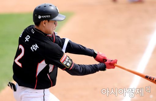 [포토]심우준, '한 점 만회하는 적시타'