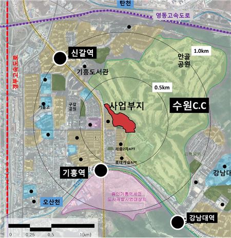 용인 구갈동에 '기흥ICT밸리' 조성…4천억 투입