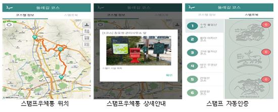 서울둘레길 전용 어플리케이션 (사진=서울시 제공)