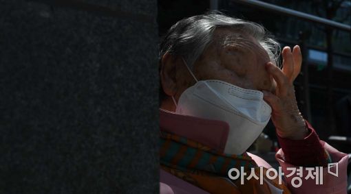 [포토]'할머니, 힘내세요'