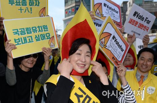 [포토]촛불이 된 심상정