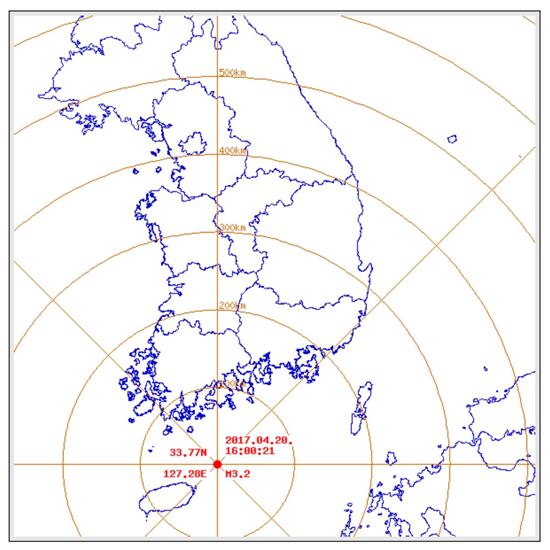 전남 여수 거문도 해역서 규모 3.2지진 발생
