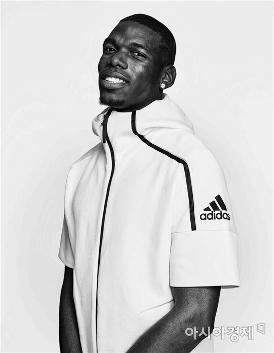 'Z.N.E. 제로-다이 후디'를 입은 축구선수 폴 포그바(아디다스 제공)