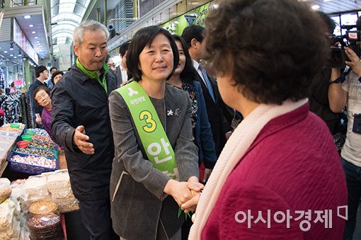 [포토]망원시장 찾은 김미경 교수