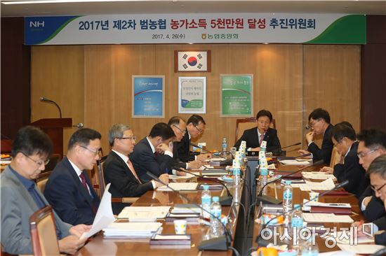 농협, 농가소득 5000만원 달성 추진위원회 개최