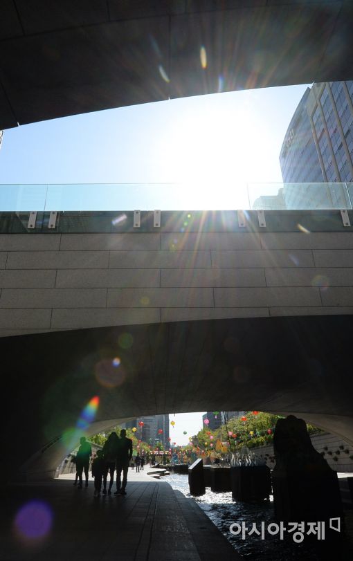 [포토]봄햇살 아래 청계천