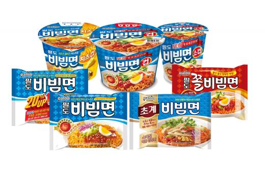 팔도비빔면 제품.