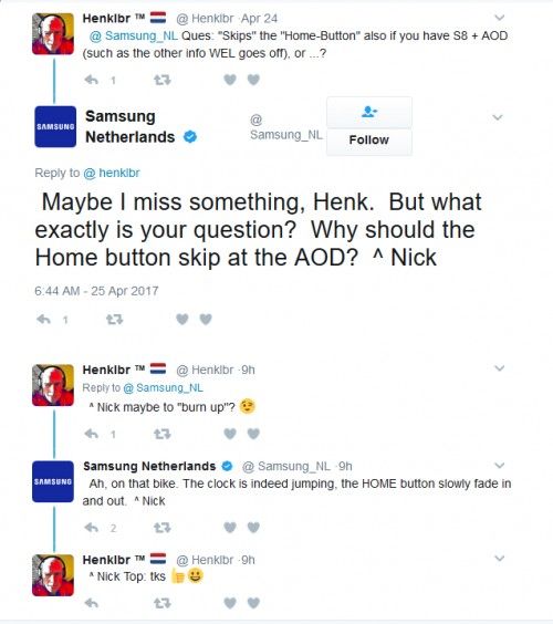 '갤S8' 벌써 번인현상?…"화면 하단에 잔상 남아"