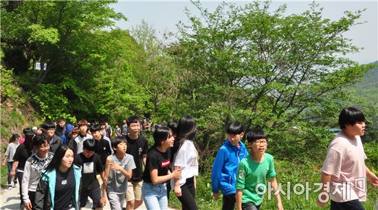 광주 서광중, 전남자연환경연수원서‘즐거운 녹색여행’