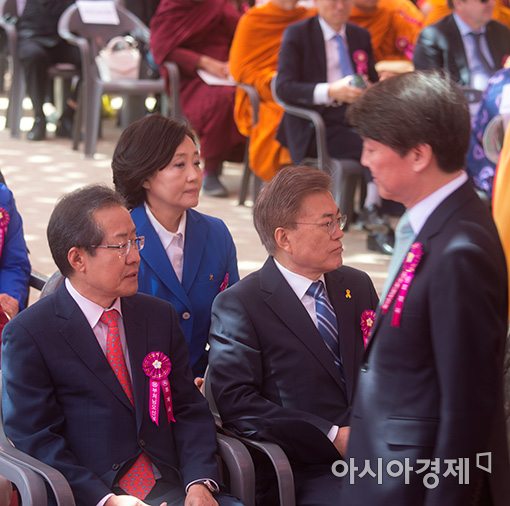 [포토]외면하는 대선후보들