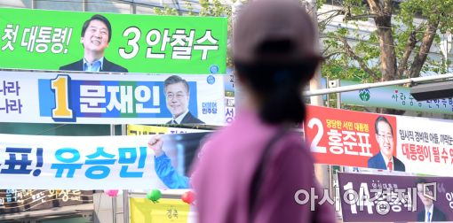 [포토]사전투표 D-1, '표심은 어디로?'