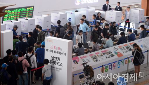 [포토]북적이는 사전투표소