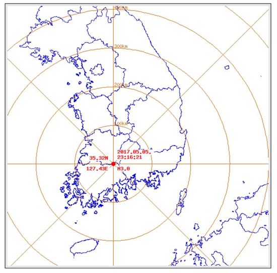 전남 구례서 규모 3.0지진 발생…"진동 느꼈다"