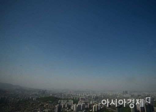[포토]서울 도심 뒤덮은 미세먼지 
