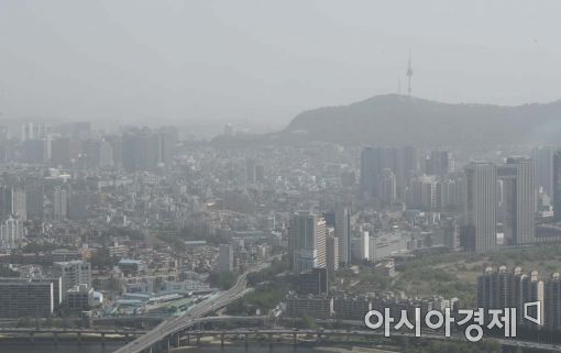 [포토]뿌연 서울 시내
