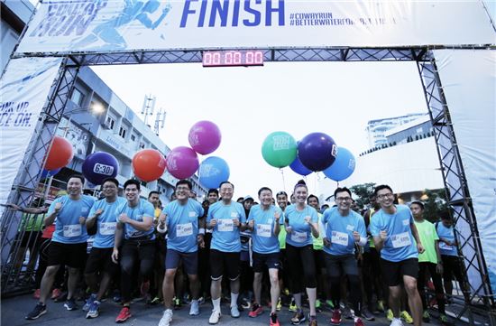 말레이시아 '코웨이 마라톤' 개최…"건강 깨끗한 물" 
